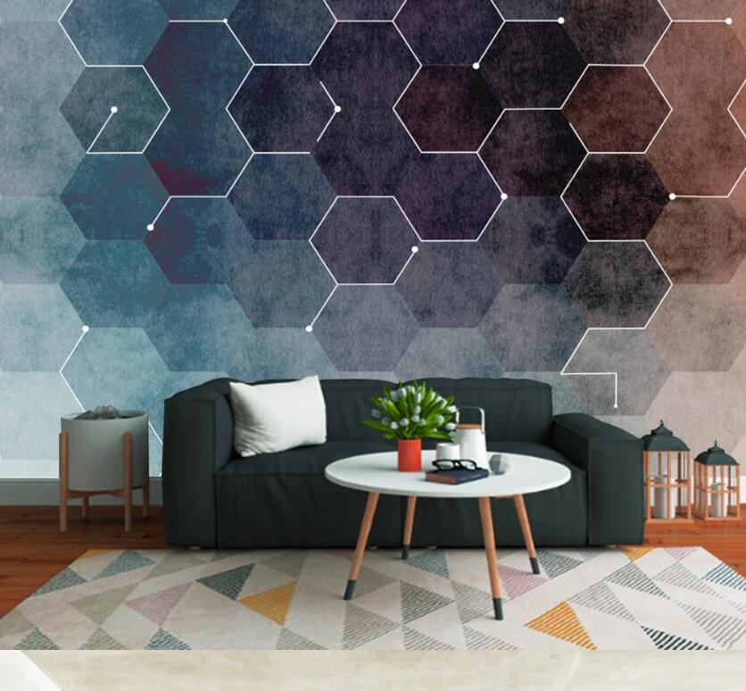 3D Diamond Pattern WC54 Wall Murals Wallpaper AJ Wallpaper 2
