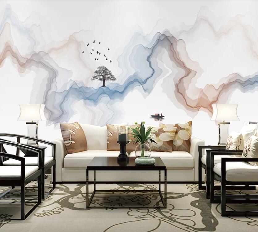 3D Abstract Tree WC2504 Wall Murals