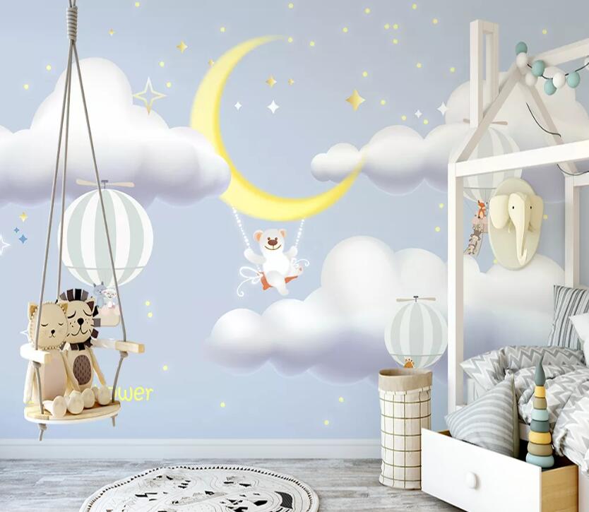 3D White Clouds WC42 Wall Murals Wallpaper AJ Wallpaper 2