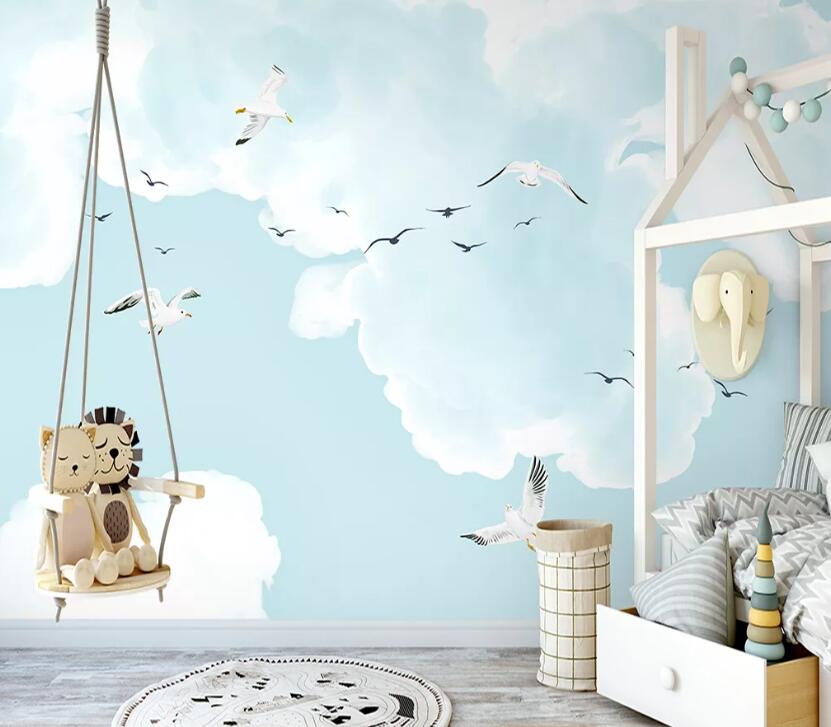 3D Flying Bird WC32 Wall Murals Wallpaper AJ Wallpaper 2