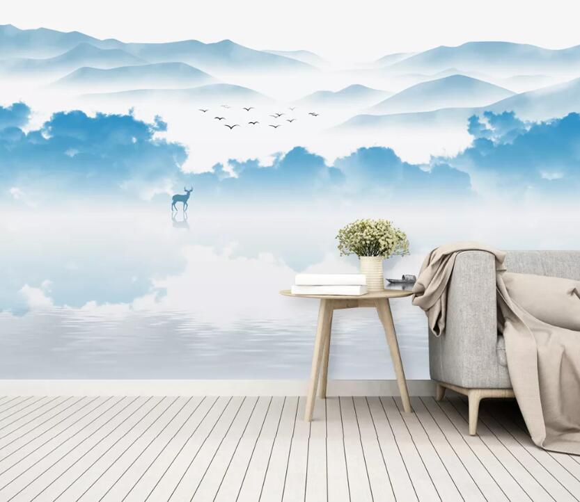 3D Landscape Painting WC25 Wall Murals Wallpaper AJ Wallpaper 2