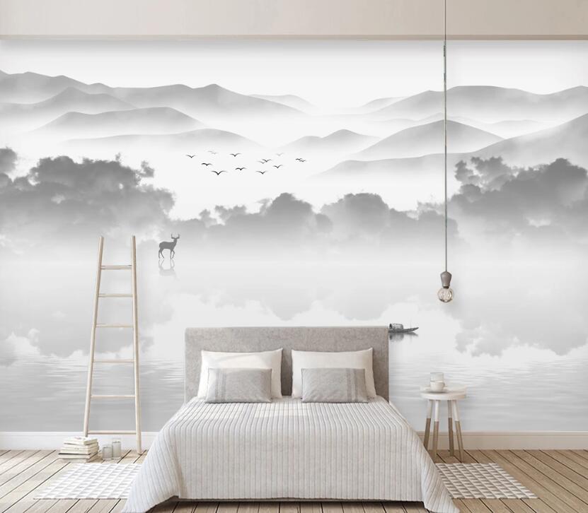 3D Landscape Painting WC25 Wall Murals Wallpaper AJ Wallpaper 2