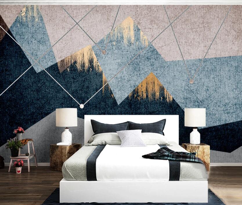 3D Black Triangle WC2381 Wall Murals