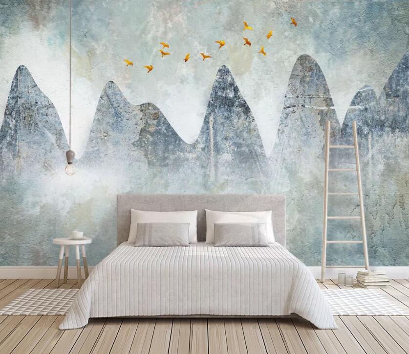 3D Mountain Peak WC73 Wall Murals Wallpaper AJ Wallpaper 2