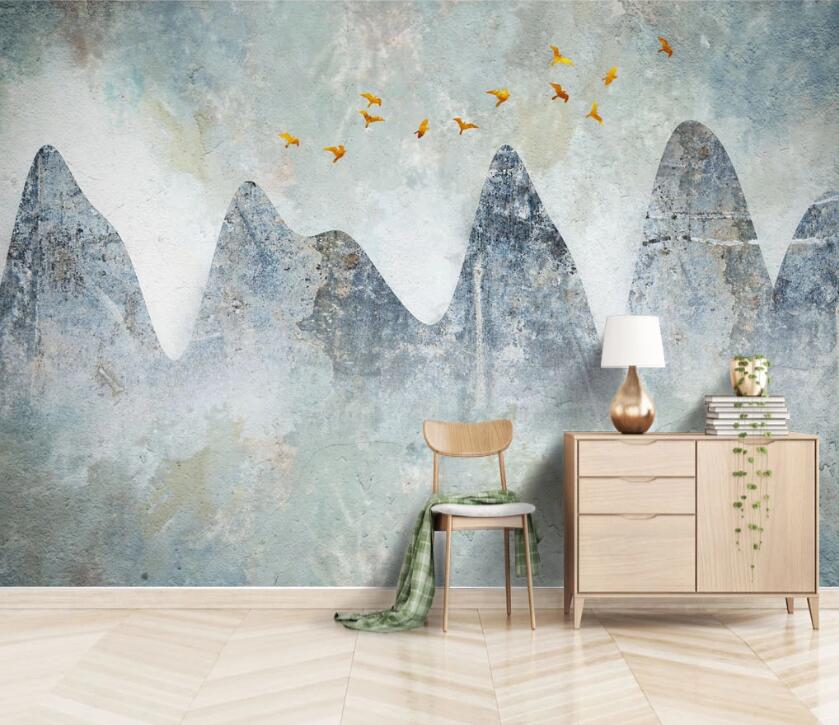 3D Mountain Peak WC73 Wall Murals Wallpaper AJ Wallpaper 2