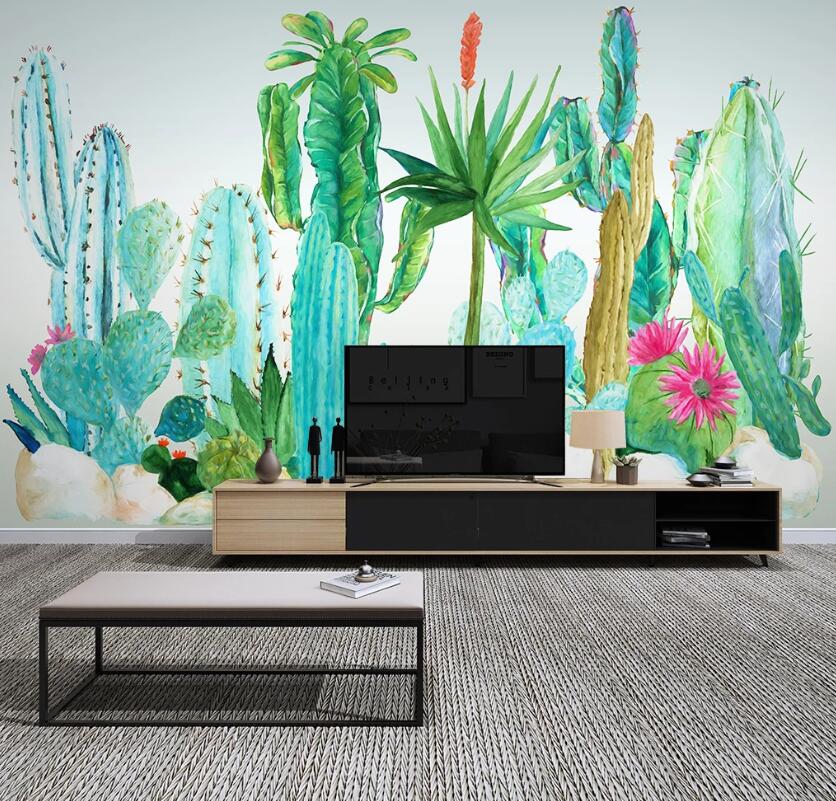 3D Cactus WC55 Wall Murals Wallpaper AJ Wallpaper 2