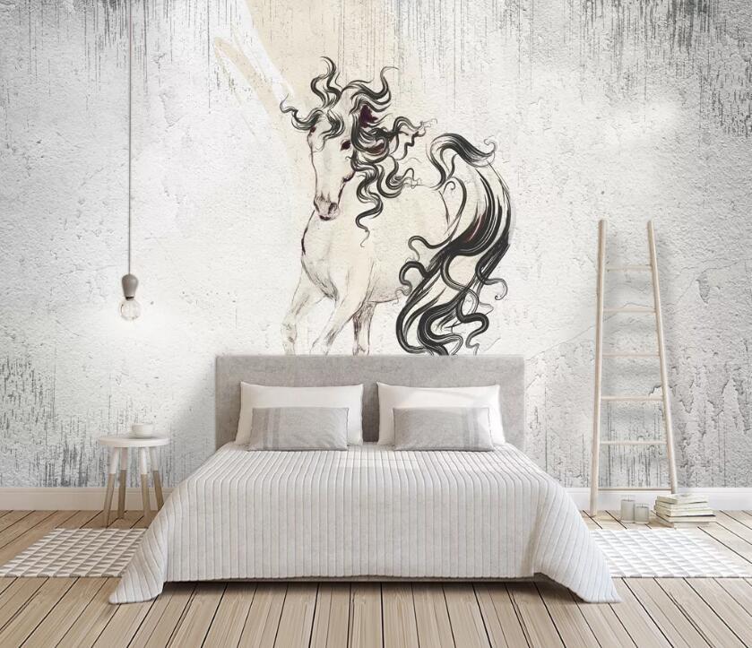 3D Abstract Horse WC36 Wall Murals Wallpaper AJ Wallpaper 2