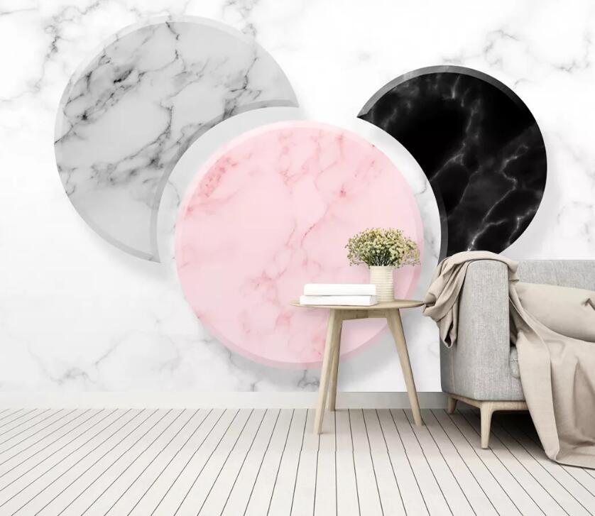 3D Colored Circle WC18 Wall Murals Wallpaper AJ Wallpaper 2