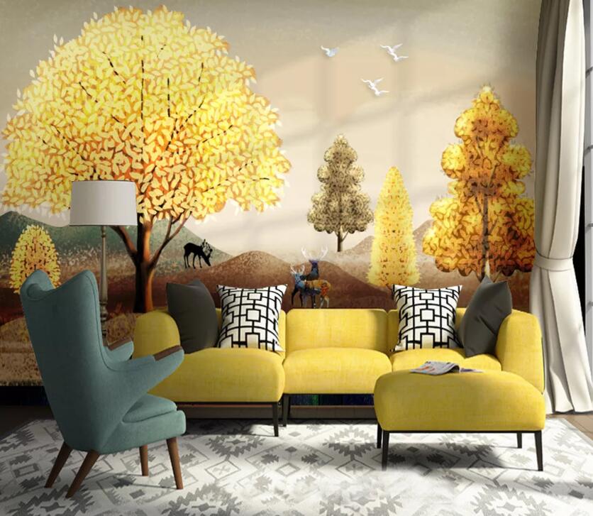 3D Golden Grove WC04 Wall Murals Wallpaper AJ Wallpaper 2