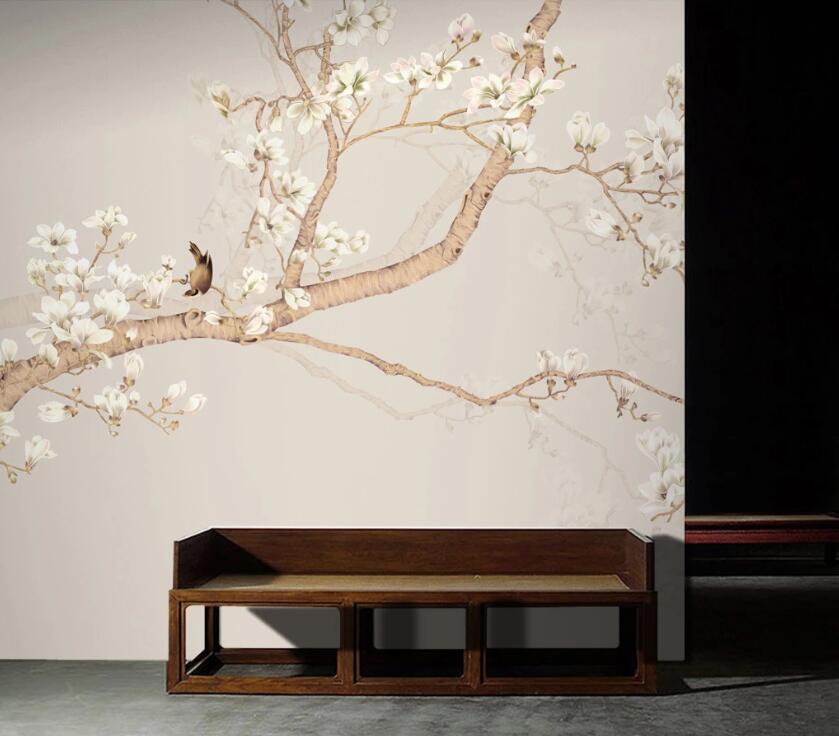 3D Branch Flower WC68 Wall Murals Wallpaper AJ Wallpaper 2