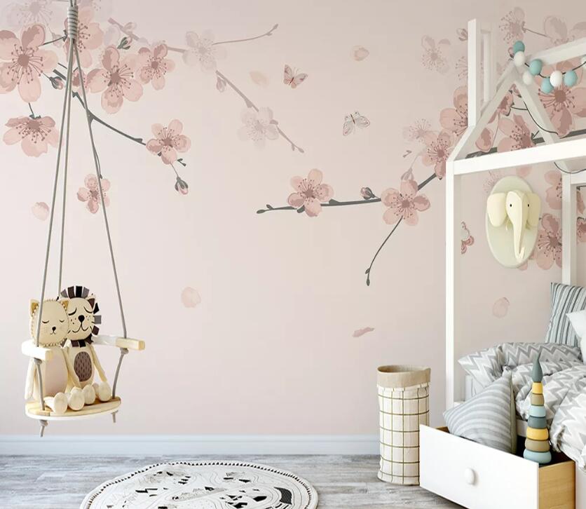 3D Peach Blossom WC66 Wall Murals Wallpaper AJ Wallpaper 2