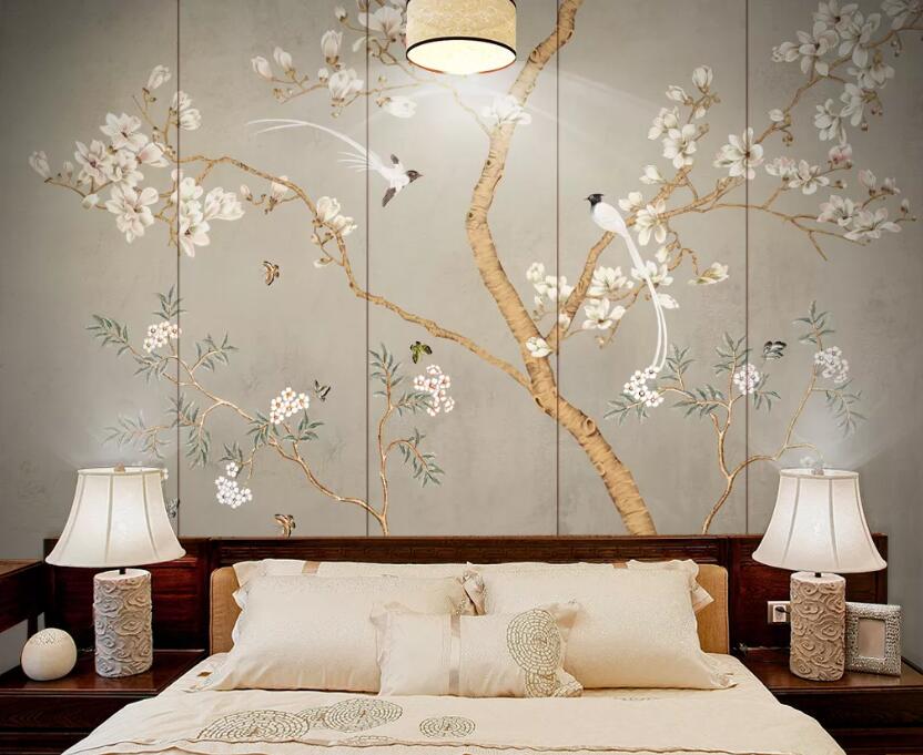 3D Branch Bird WC65 Wall Murals Wallpaper AJ Wallpaper 2