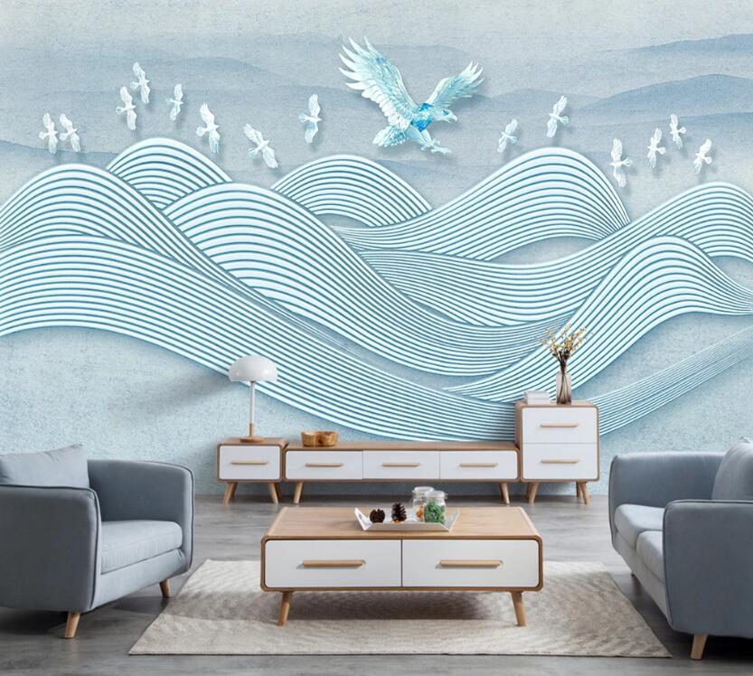 3D Sea Eagle WC2238 Wall Murals