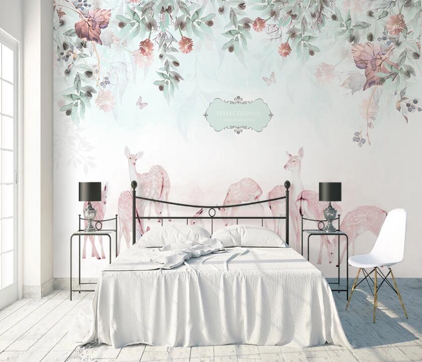 3D Sika Deer Brand WC2217 Wall Murals