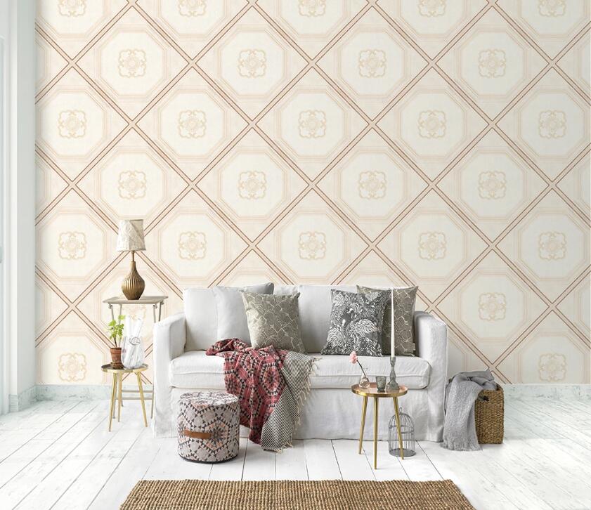 3D Geometric Flowers WC01 Wall Murals Wallpaper AJ Wallpaper 2