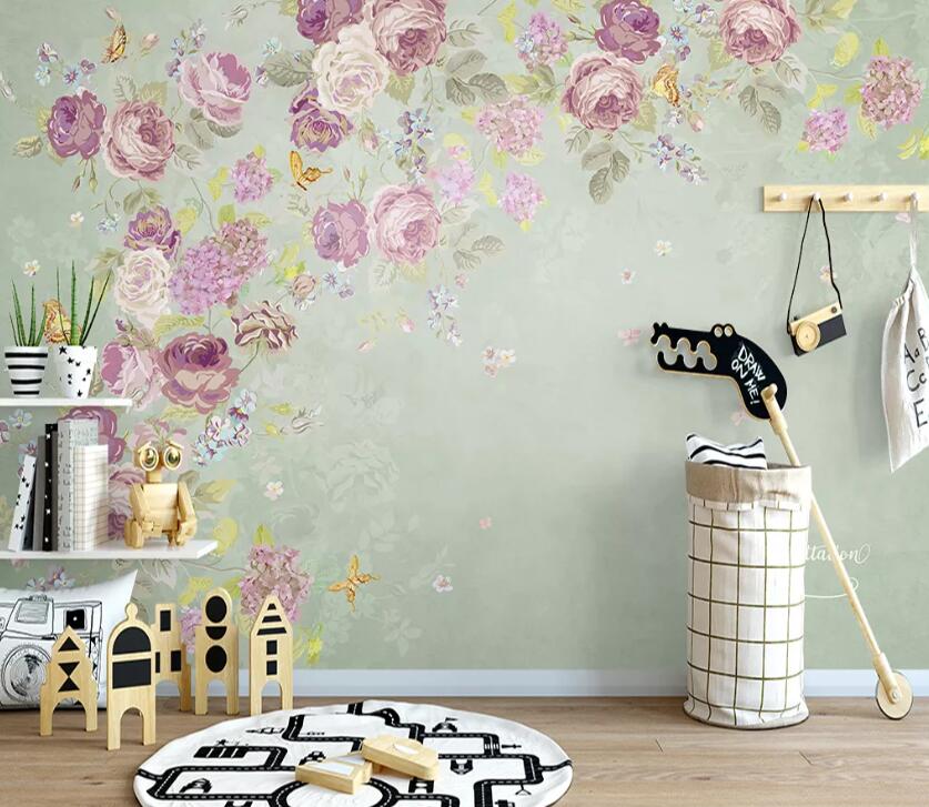 3D Rose Petal WC2194 Wall Murals