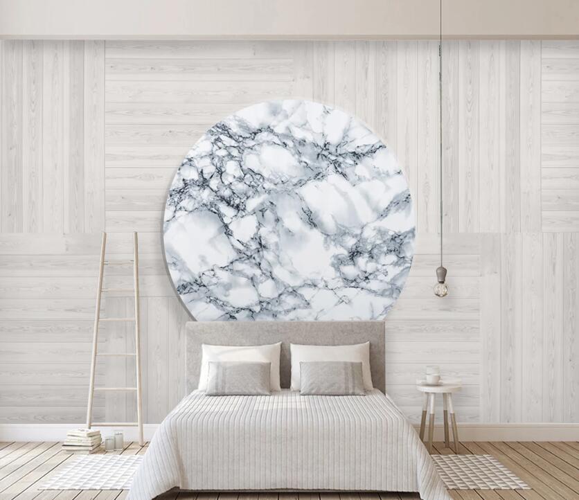 3D Round Marble WC2188 Wall Murals