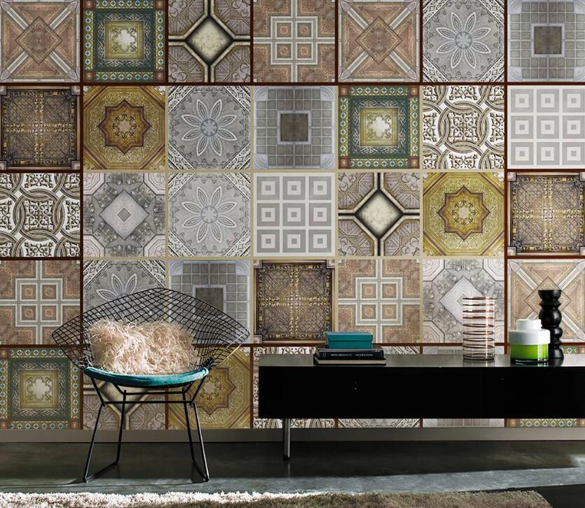 3D Tile Pattern WC2178 Wall Murals