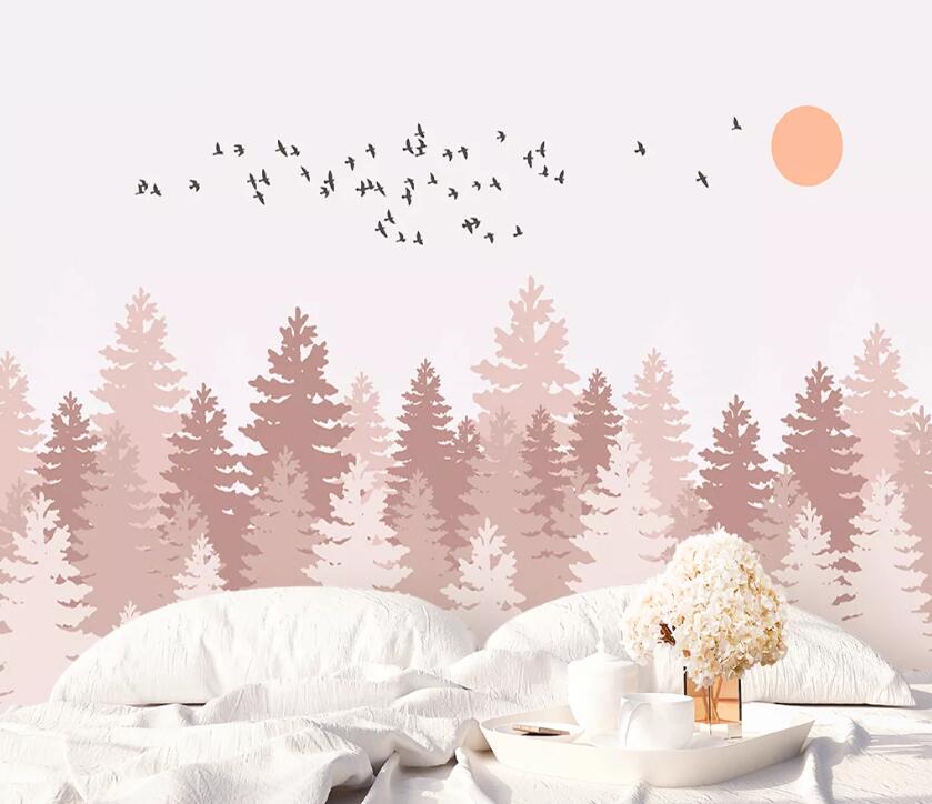 3D Pink Grove WC39 Wall Murals Wallpaper AJ Wallpaper 2