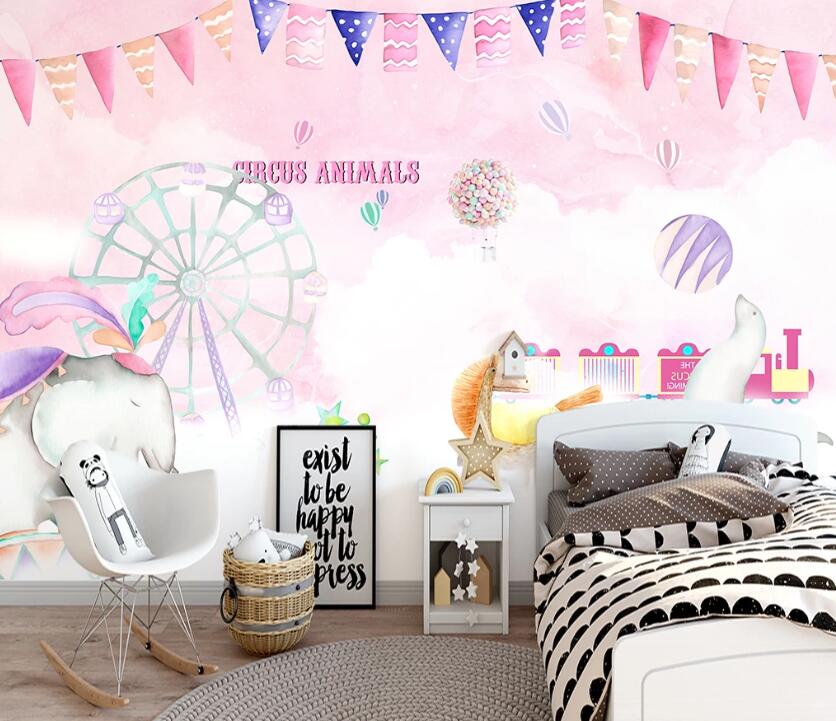 3D Ferris Wheel WC2151 Wall Murals