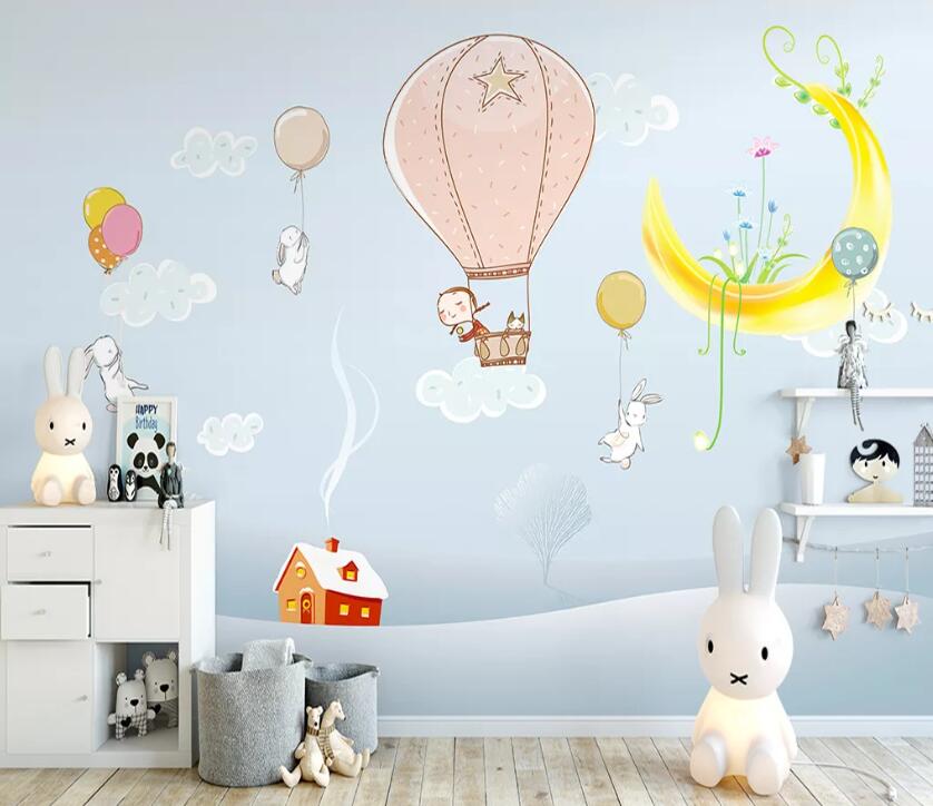 3D Colorful Balloons WC30 Wall Murals Wallpaper AJ Wallpaper 2