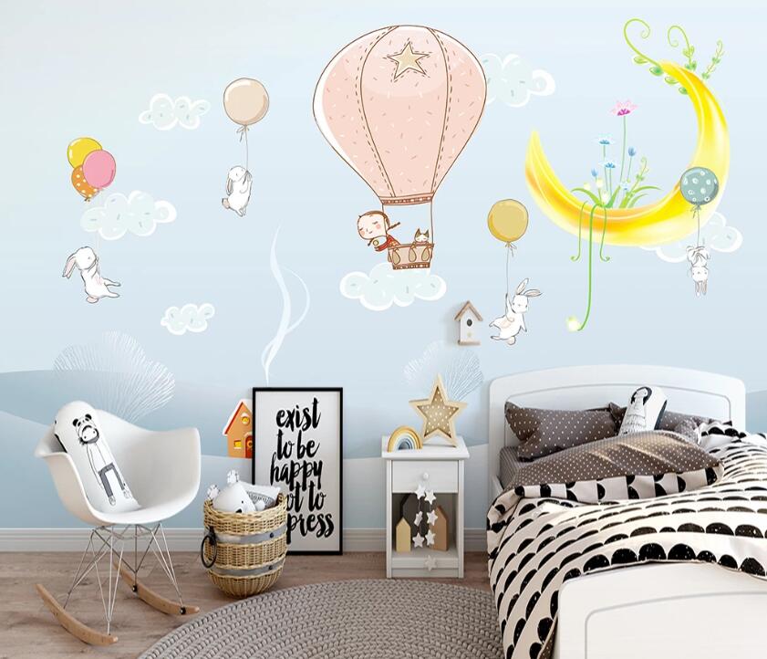 3D Colorful Balloons WC30 Wall Murals Wallpaper AJ Wallpaper 2