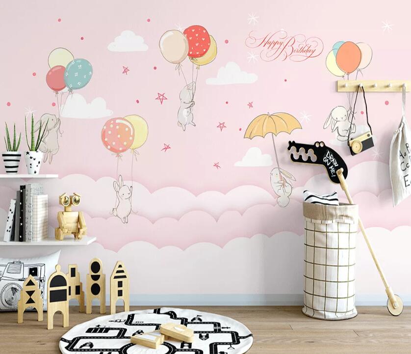 3D Colorful Balloons WC28 Wall Murals Wallpaper AJ Wallpaper 2