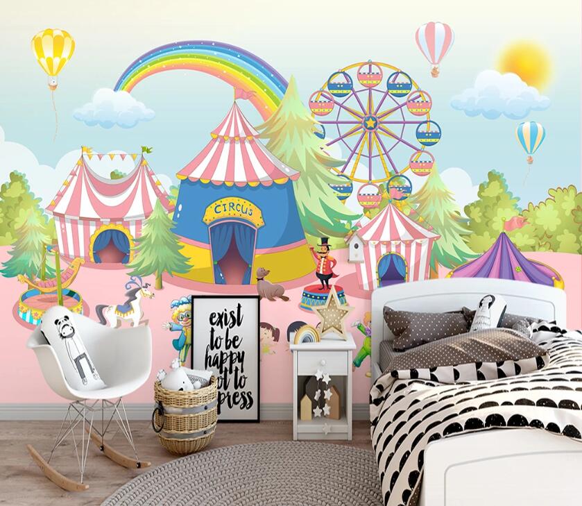 3D Circus Rainbow WC2131 Wall Murals