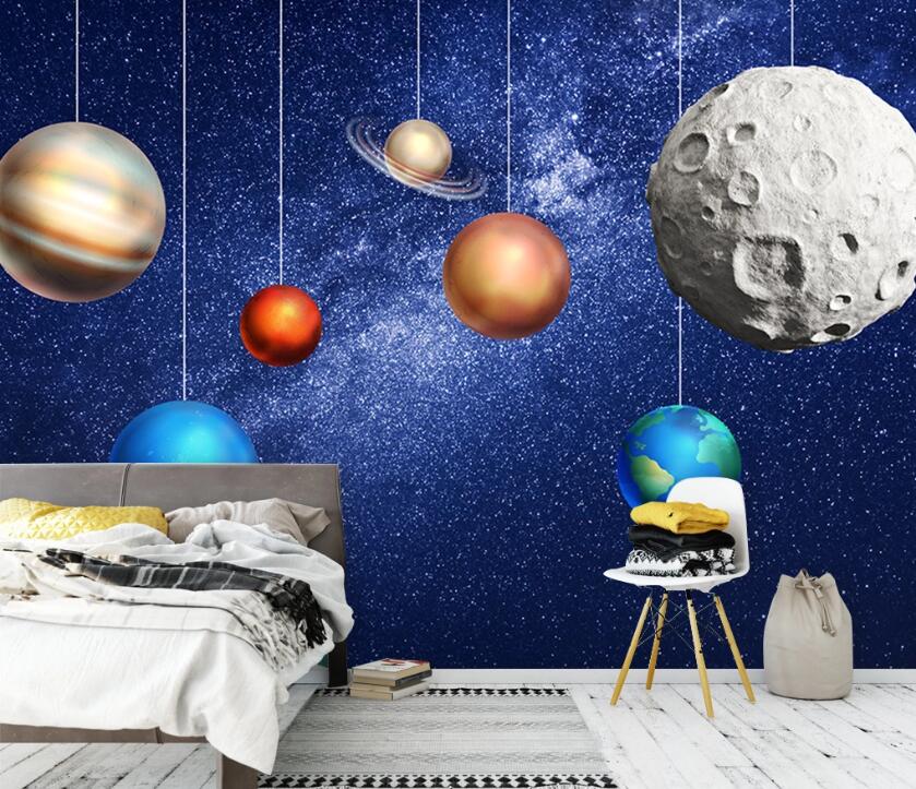 3D Color Planet WC03 Wall Murals Wallpaper AJ Wallpaper 2