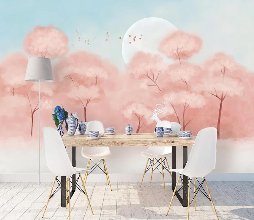 3D Pink Grove WC64 Wall Murals Wallpaper AJ Wallpaper 2