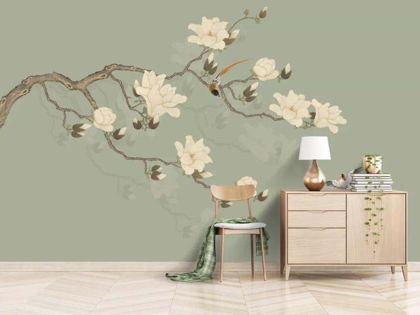 3D Branch Flower WC54 Wall Murals Wallpaper AJ Wallpaper 2