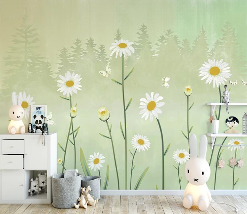 3D Chrysanthemum WC37 Wall Murals Wallpaper AJ Wallpaper 2