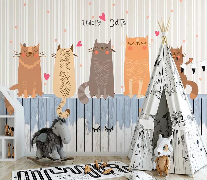 3D Cute Animal WC14 Wall Murals Wallpaper AJ Wallpaper 2