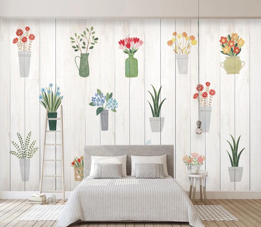 3D Color Plant WC87 Wall Murals Wallpaper AJ Wallpaper 2