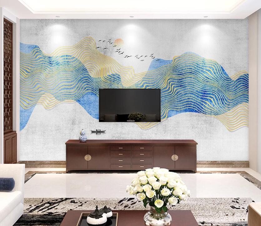 3D Abstract Valley WC50 Wall Murals Wallpaper AJ Wallpaper 2