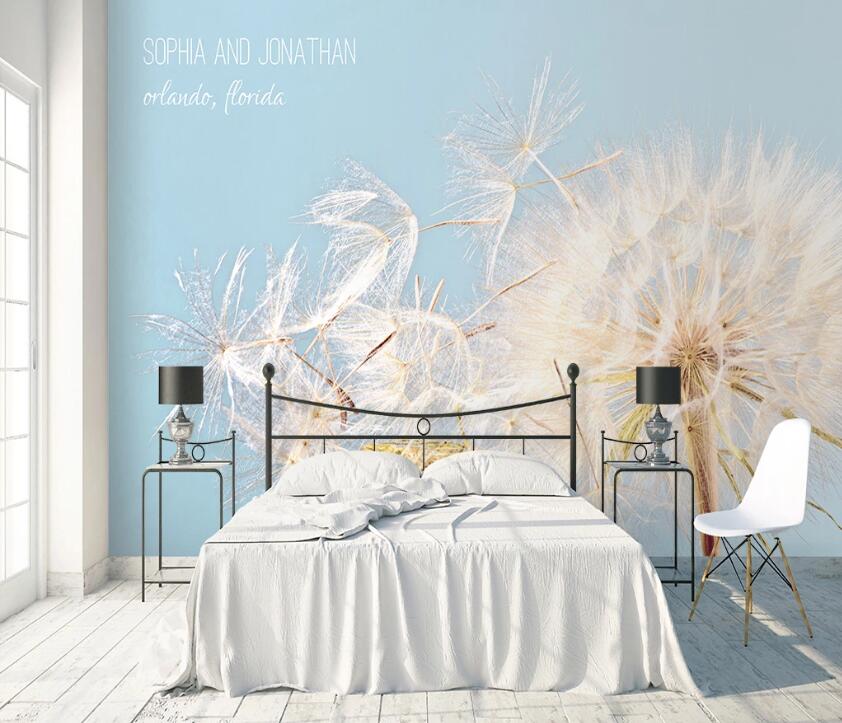 3D Dandelion WC47 Wall Murals Wallpaper AJ Wallpaper 2
