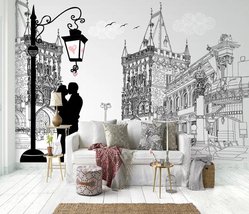 3D Street Light WC2006 Wall Murals