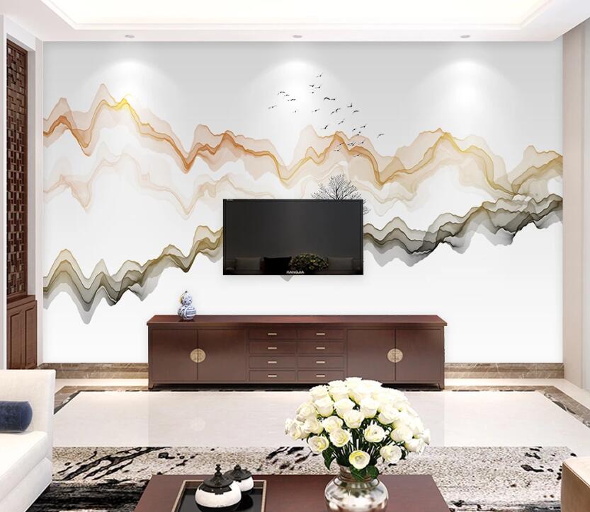 3D Color Wave WC22 Wall Murals Wallpaper AJ Wallpaper 2
