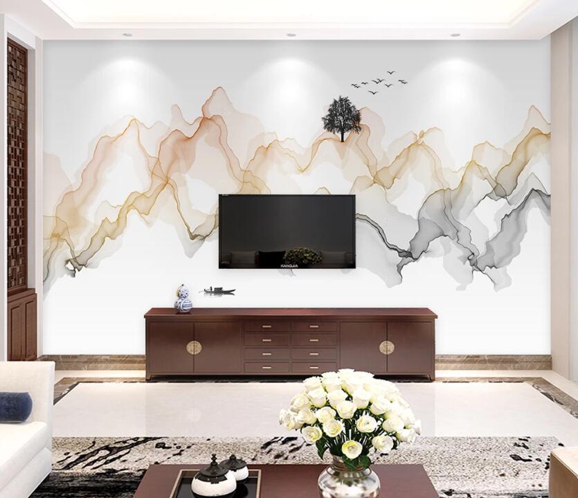 3D Color Wave WC21 Wall Murals Wallpaper AJ Wallpaper 2