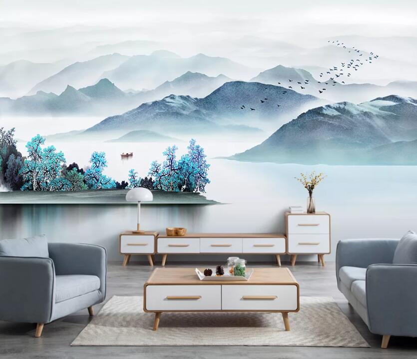 3D landscape Painting WC15 Wall Murals Wallpaper AJ Wallpaper 2