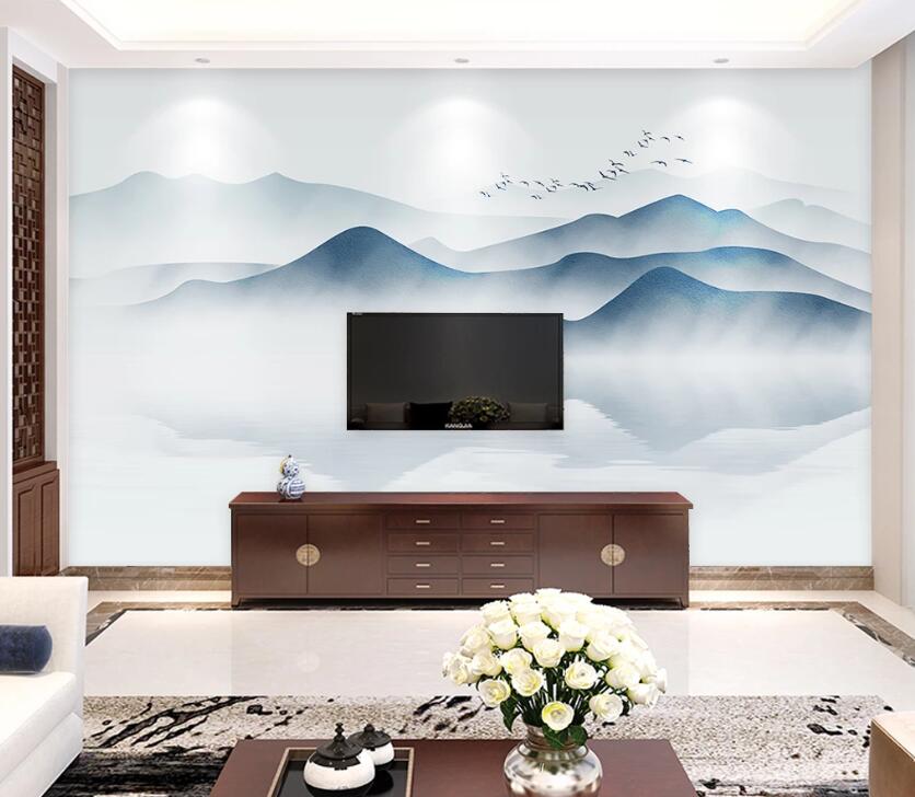 3D Misty Valley WC09 Wall Murals Wallpaper AJ Wallpaper 2