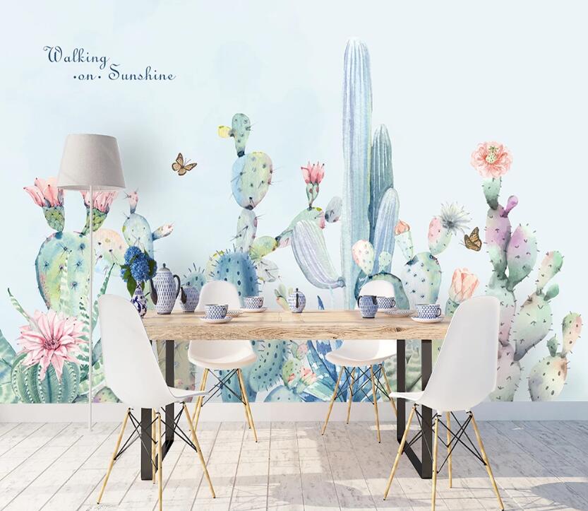 3D Color Plant WC06 Wall Murals Wallpaper AJ Wallpaper 2