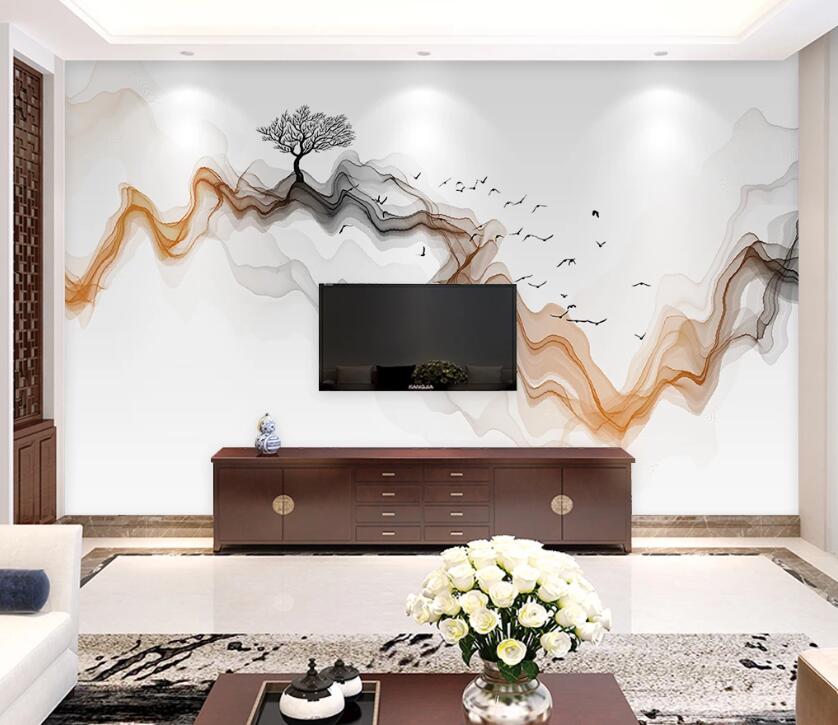 3D Small Tree WC1952 Wall Murals