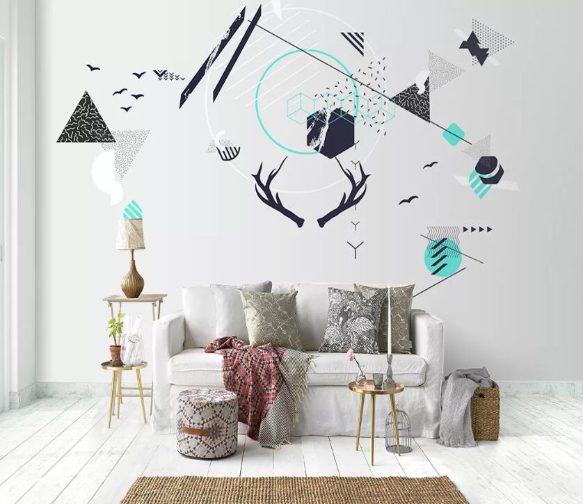 3D Geometric Patterns WC76 Wall Murals Wallpaper AJ Wallpaper 2