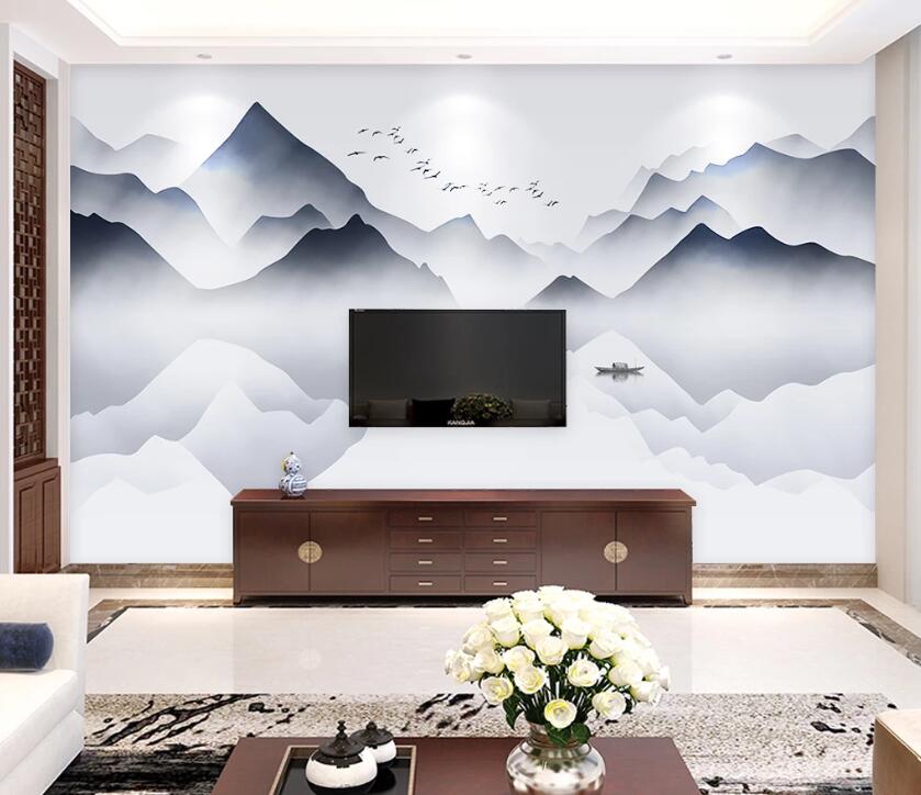 3D Misty Valley WC73 Wall Murals Wallpaper AJ Wallpaper 2