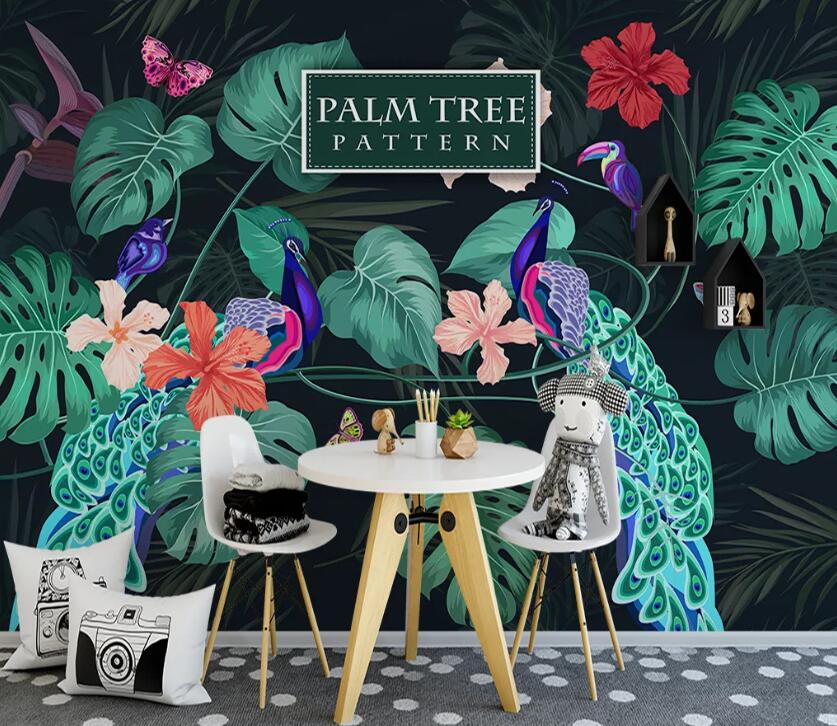 3D Peacock WC53 Wall Murals Wallpaper AJ Wallpaper 2