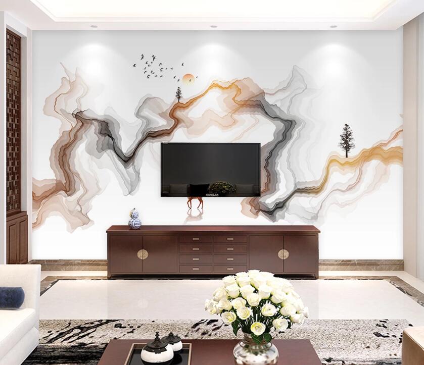 3D Misty Valley WC44 Wall Murals Wallpaper AJ Wallpaper 2