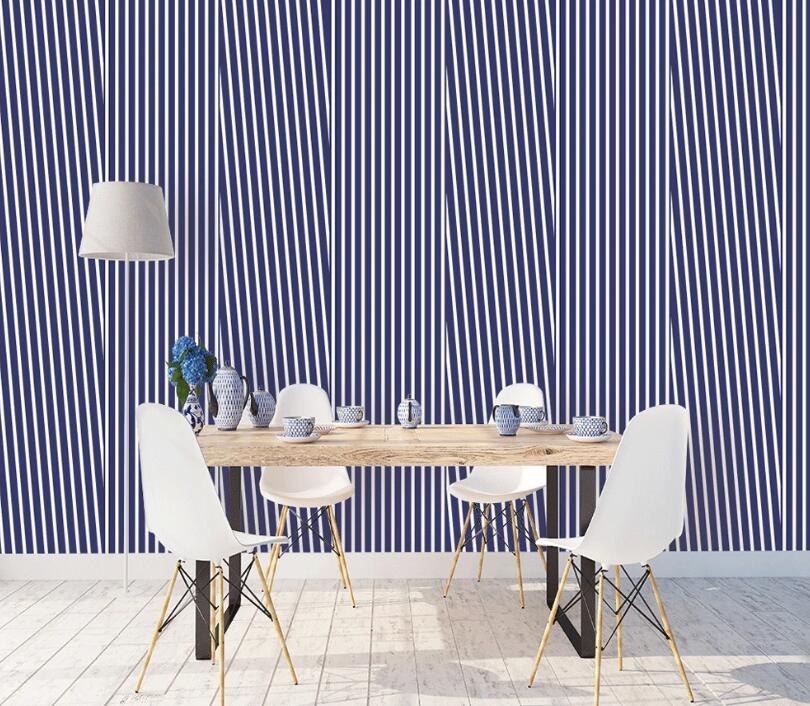 3D Blue Straight Line WC04 Wall Murals Wallpaper AJ Wallpaper 2