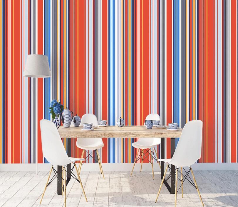 3D Red Vertical WC1772 Wall Murals