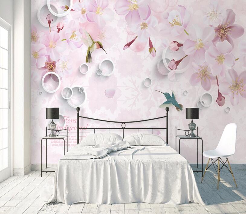 3D Bird Bouquet WC1758 Wall Murals